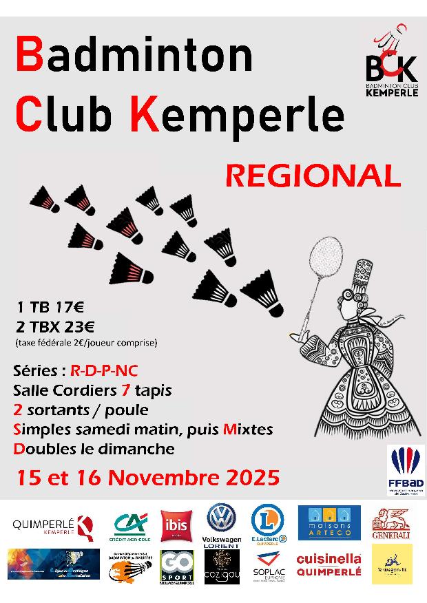 Tournoi Interrégional Kemperle 15-16/11/2025
